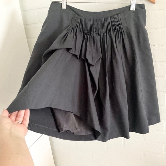 Anthropologie x Noa Noa Mini Skirt A-Line asymmetrical Academia Black S - Picture 2 of 11